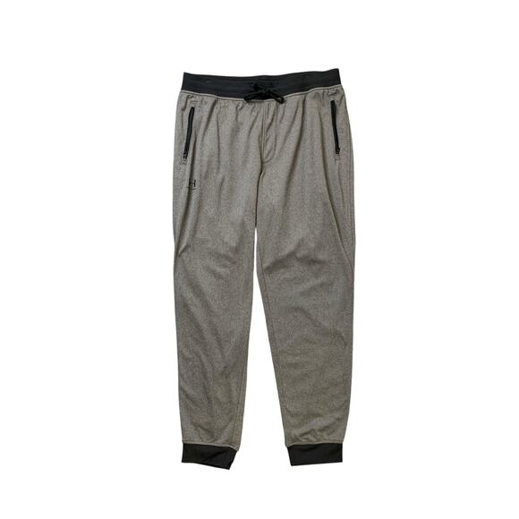 Under Armour Joggers Mens XL Grey Black Sportstyle Loose Fit Tapered Sweatpants - Picture 1 of 11